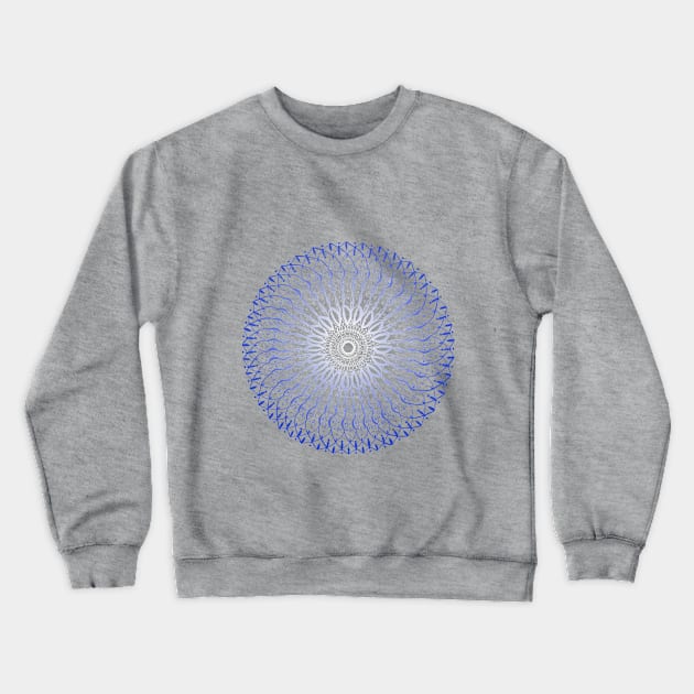 Blue Mandala Crewneck Sweatshirt by apoochow